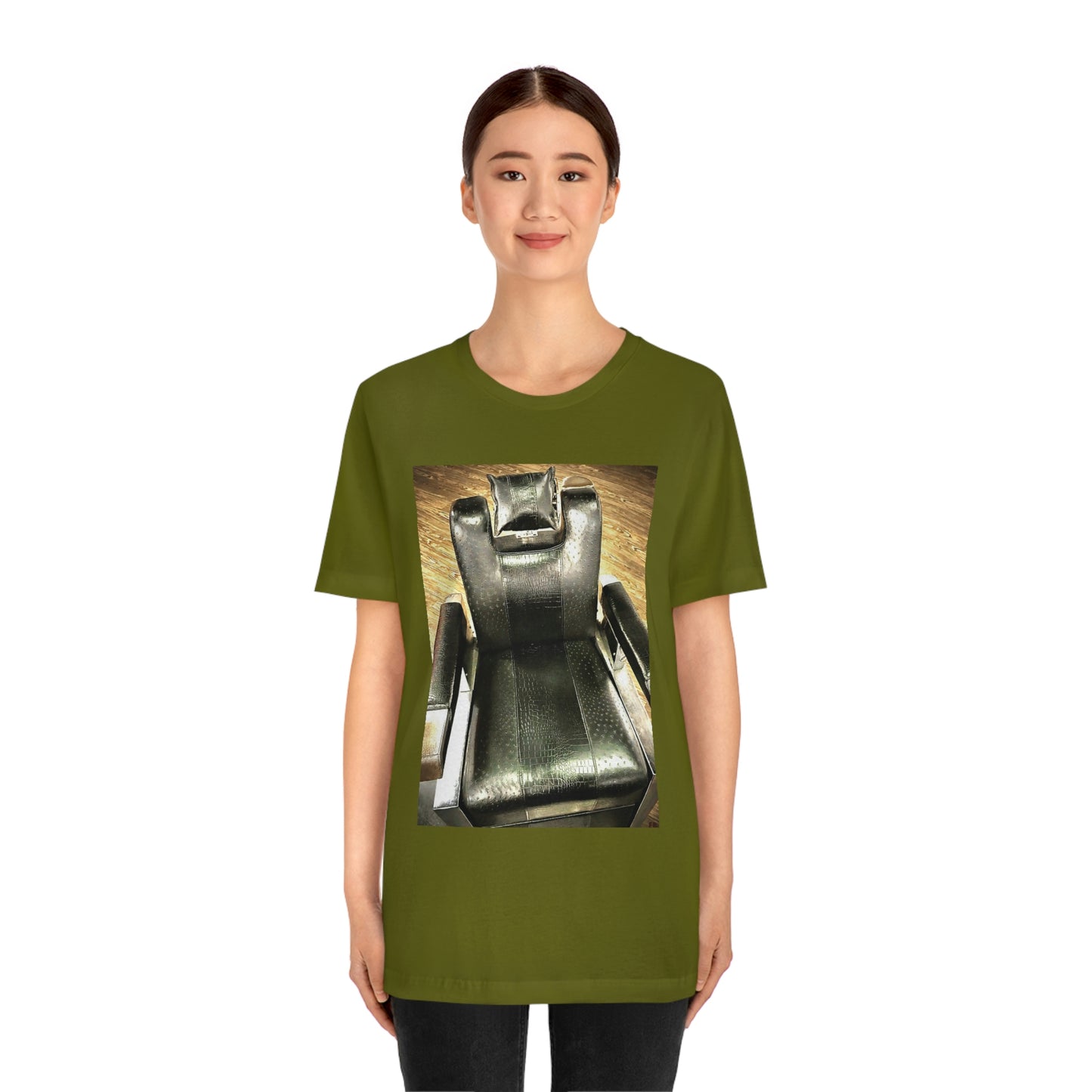 Unisex Short Sleeve Barber Chair Tee