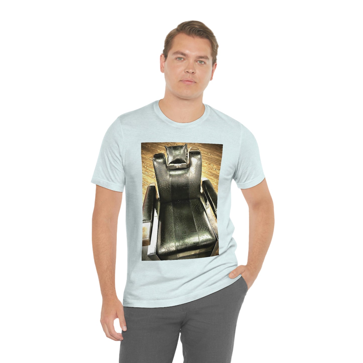 Unisex Short Sleeve Barber Chair Tee