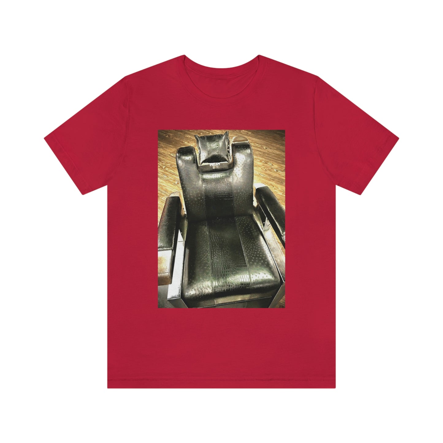 Unisex Short Sleeve Barber Chair Tee