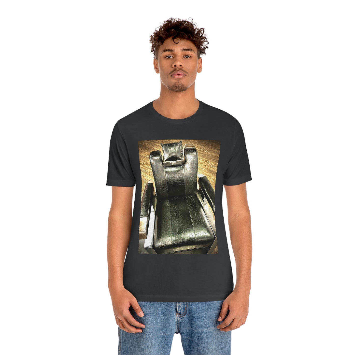 Unisex Short Sleeve Barber Chair Tee