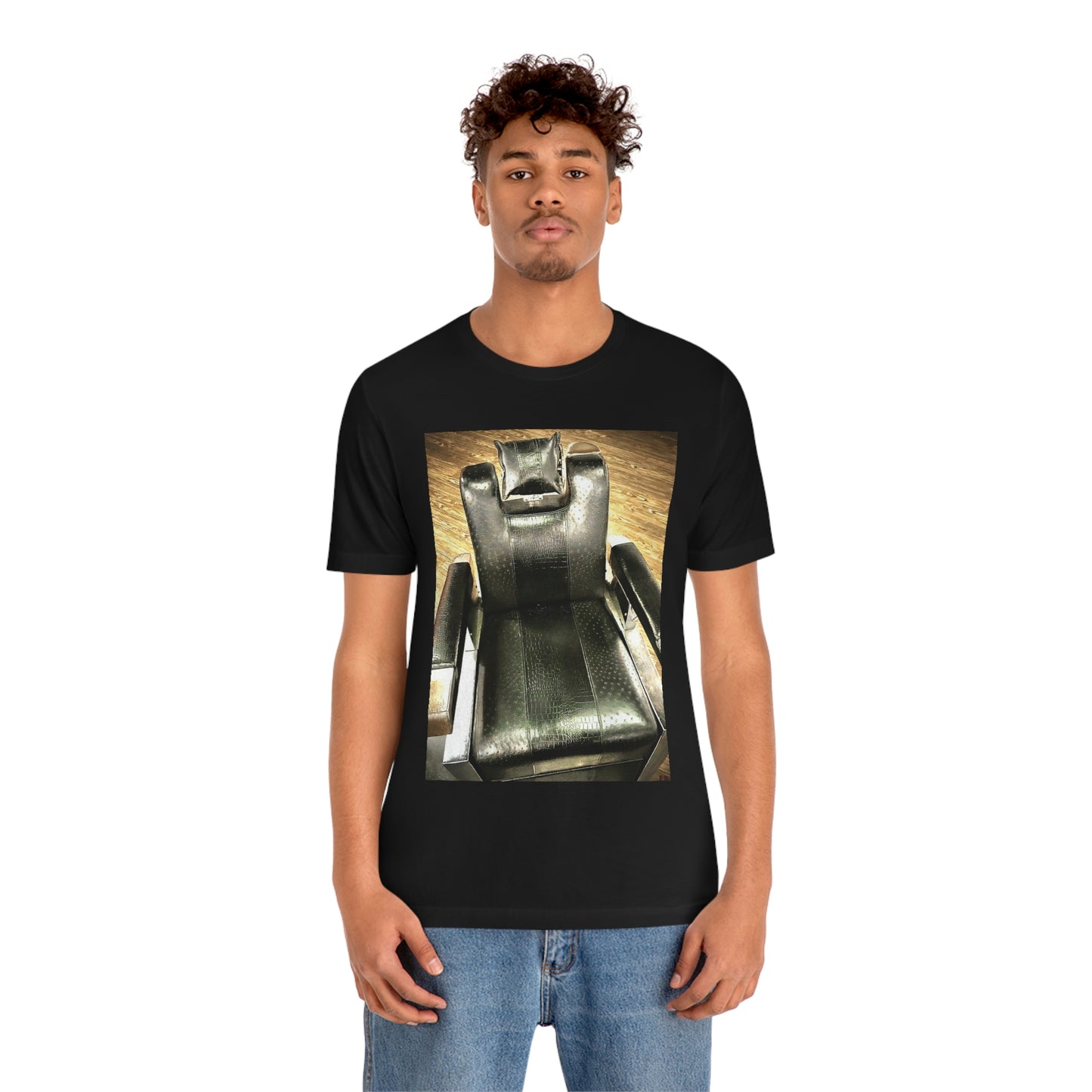 Unisex Short Sleeve Barber Chair Tee
