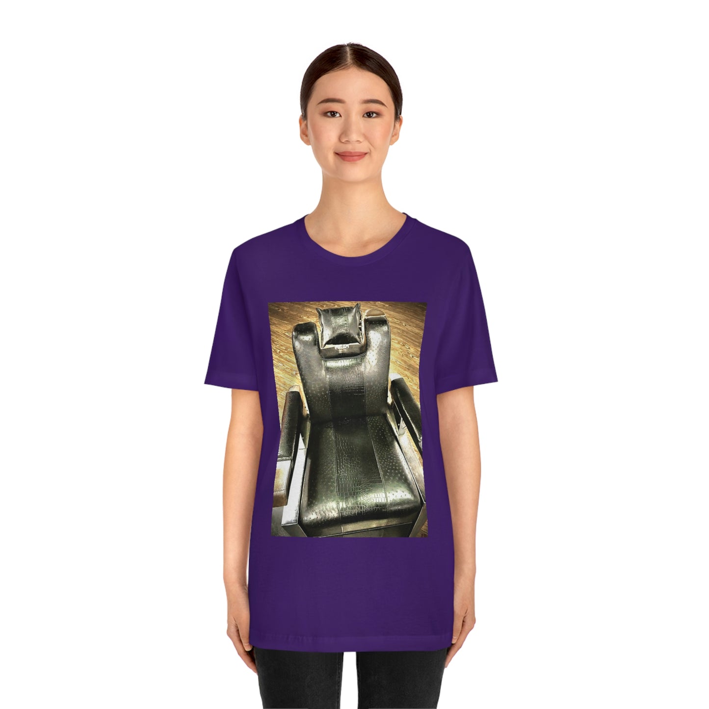 Unisex Short Sleeve Barber Chair Tee