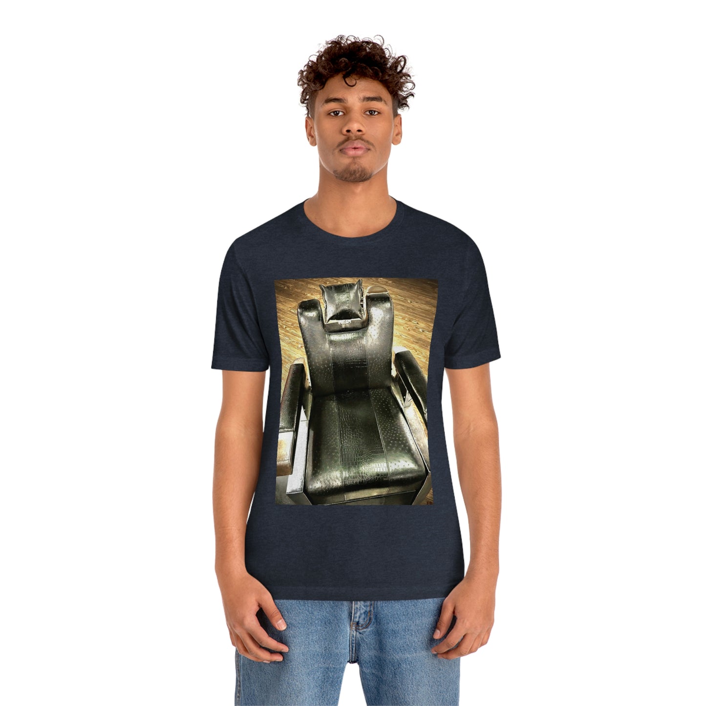 Unisex Short Sleeve Barber Chair Tee