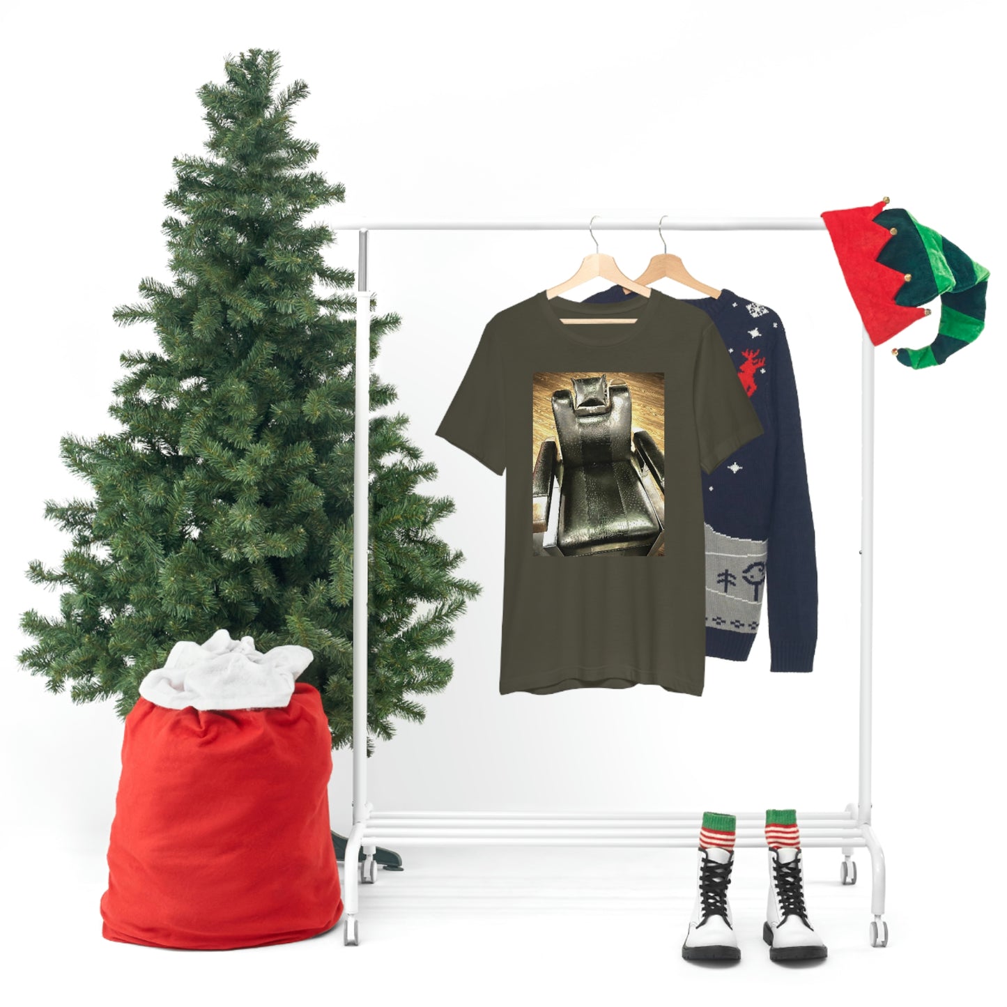 Unisex Short Sleeve Barber Chair Tee