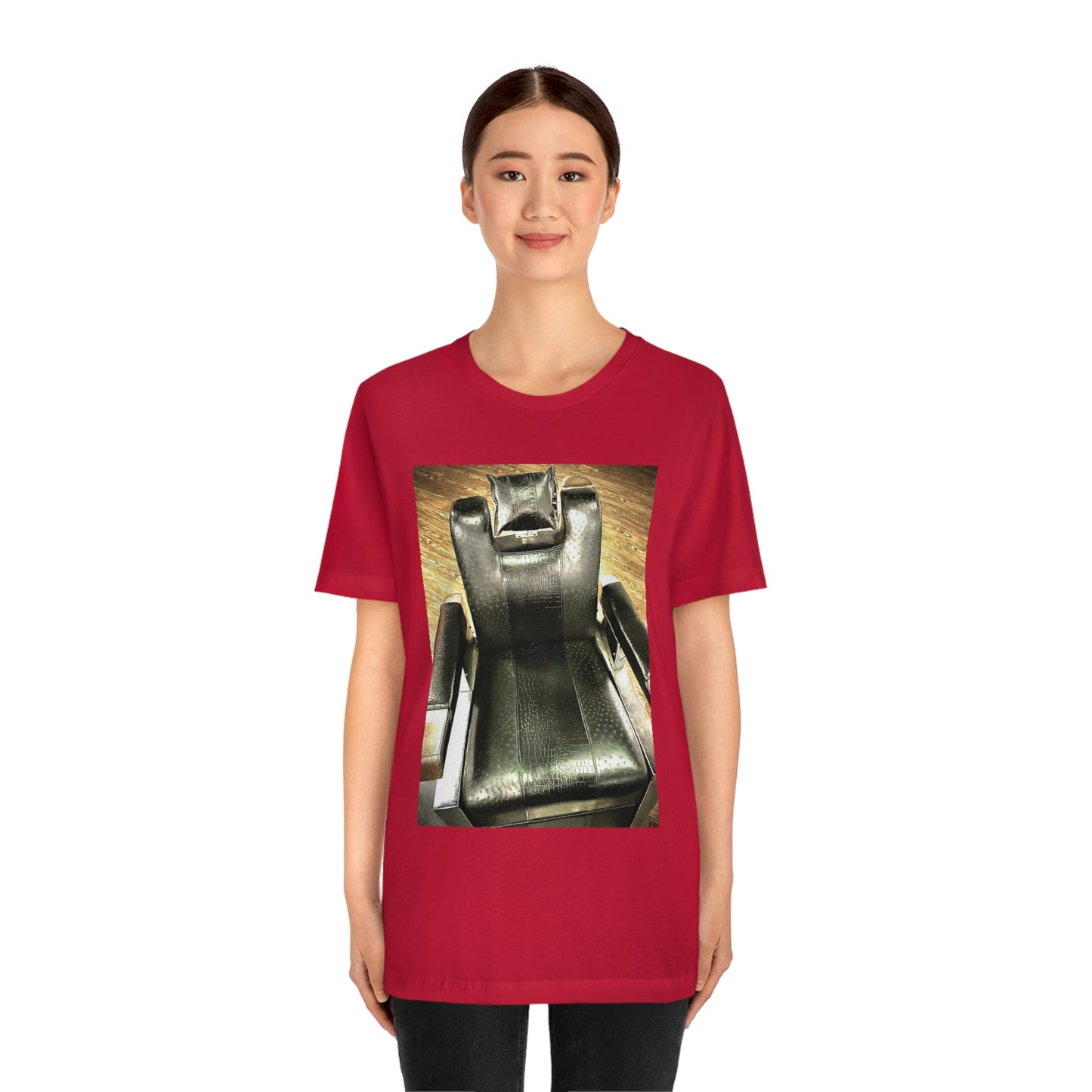 Unisex Short Sleeve Barber Chair Tee