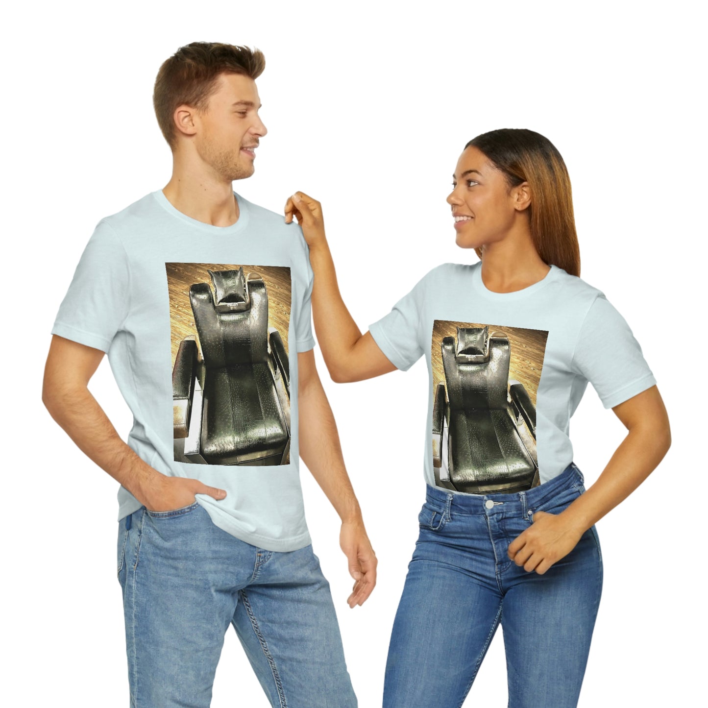 Unisex Short Sleeve Barber Chair Tee