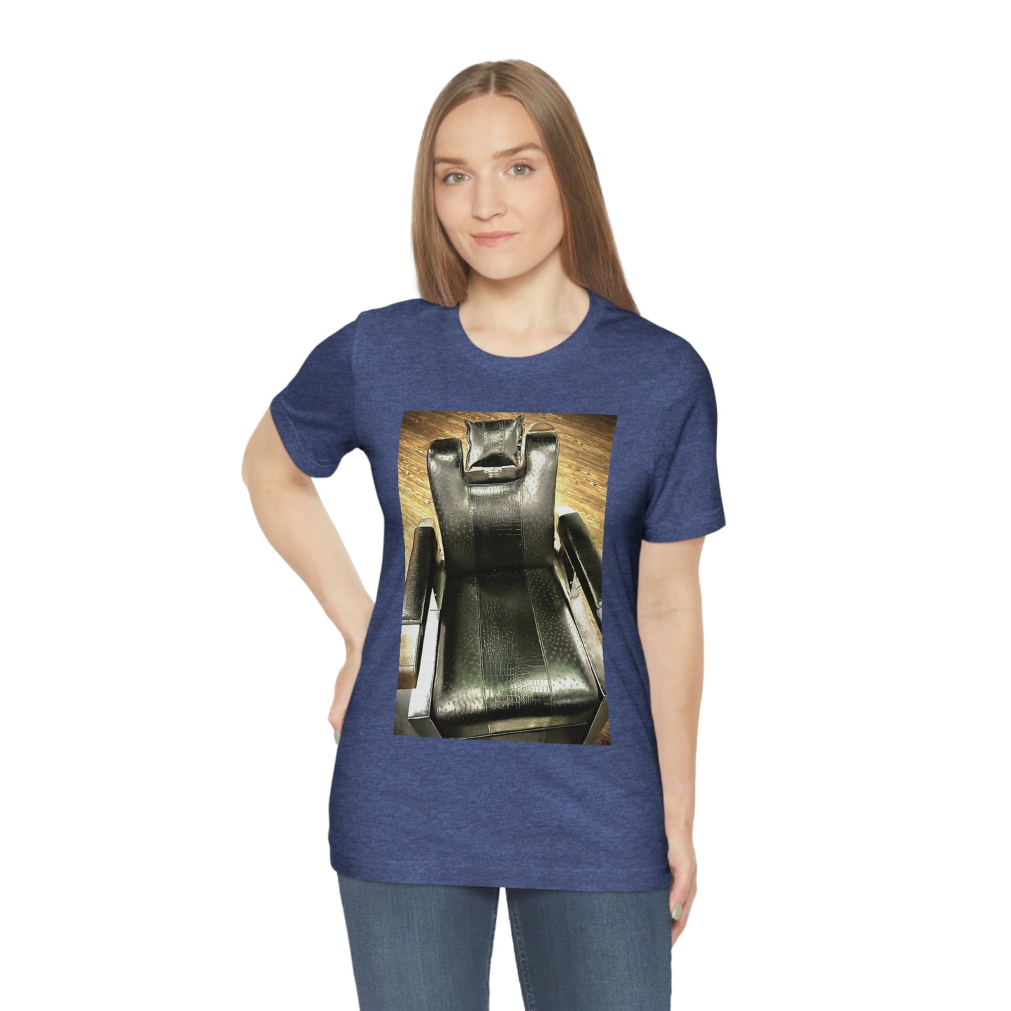 Unisex Short Sleeve Barber Chair Tee