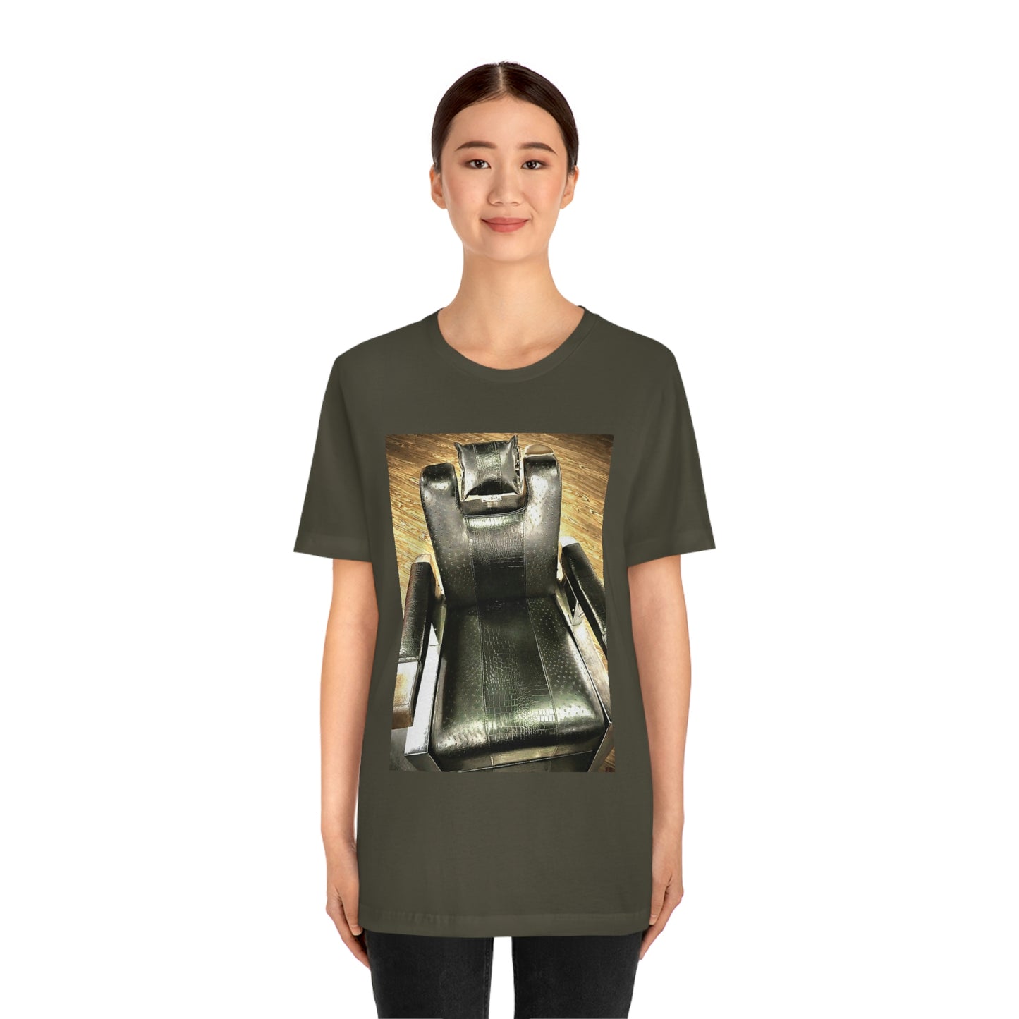 Unisex Short Sleeve Barber Chair Tee