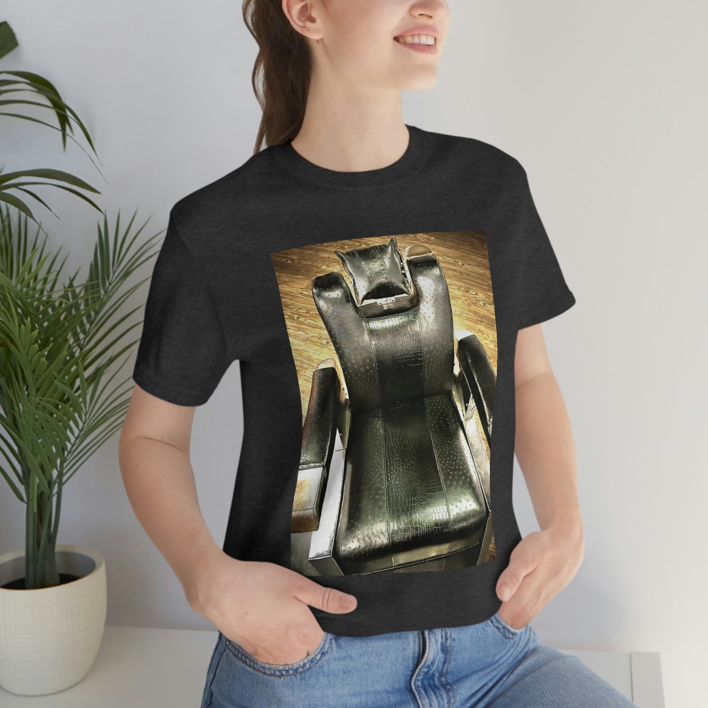 Unisex Short Sleeve Barber Chair Tee