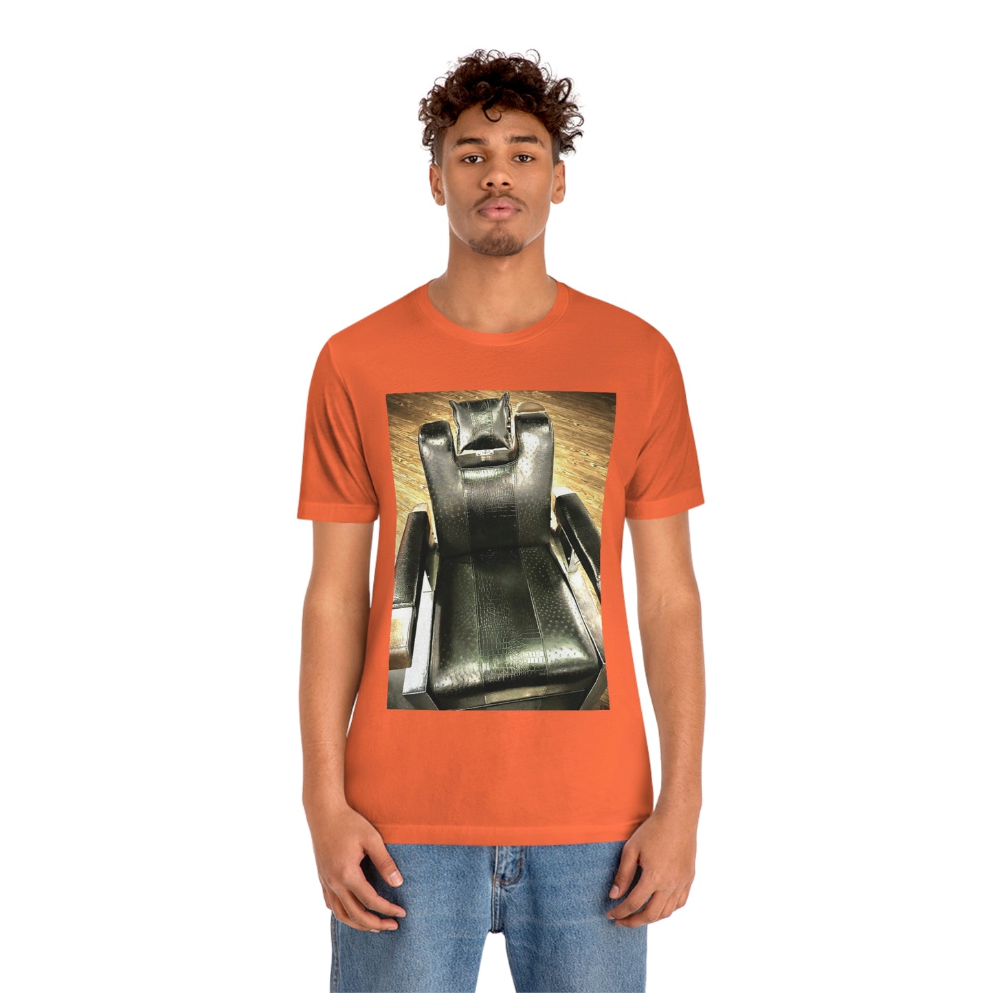 Unisex Short Sleeve Barber Chair Tee