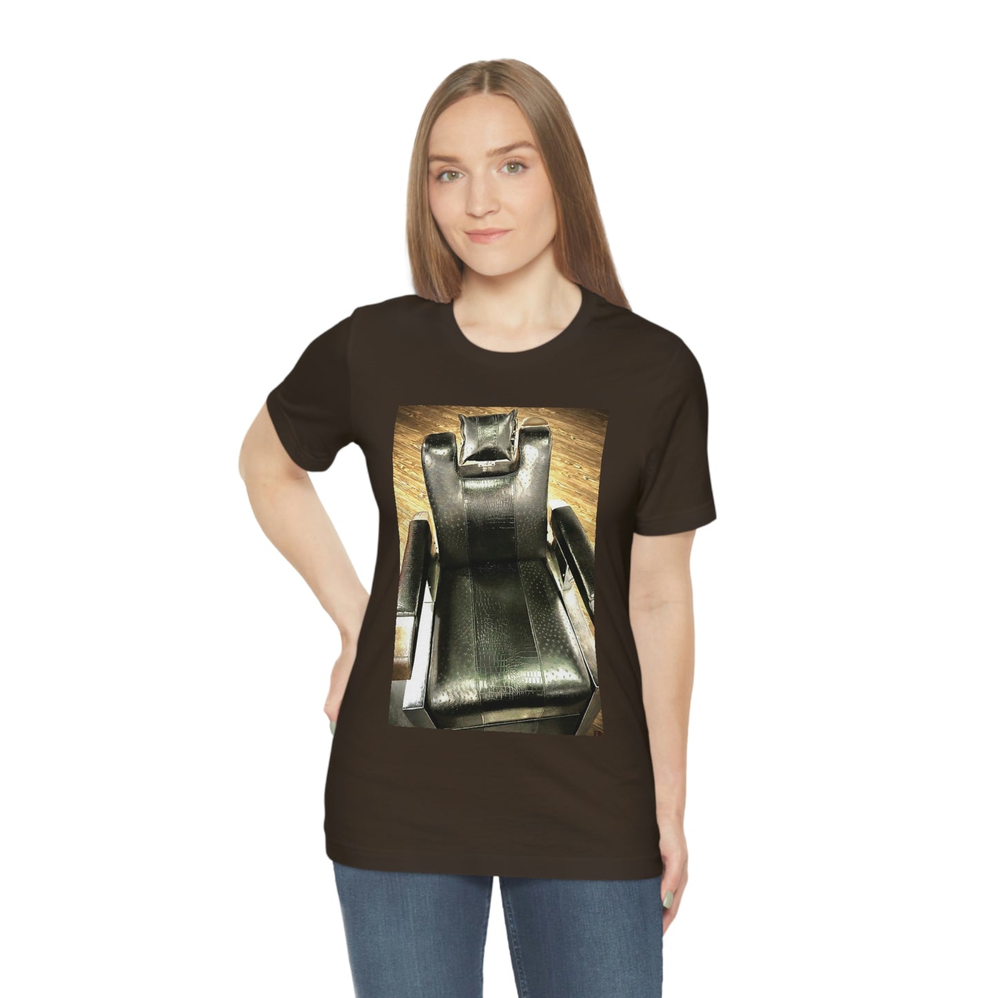 Unisex Short Sleeve Barber Chair Tee