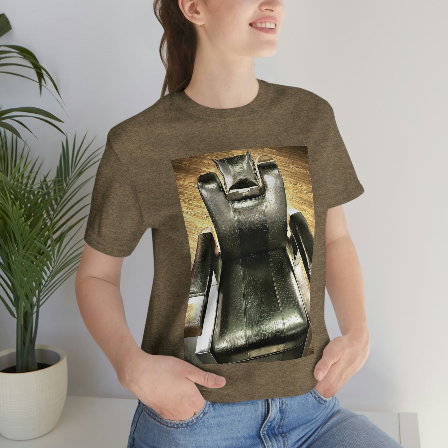 Unisex Short Sleeve Barber Chair Tee