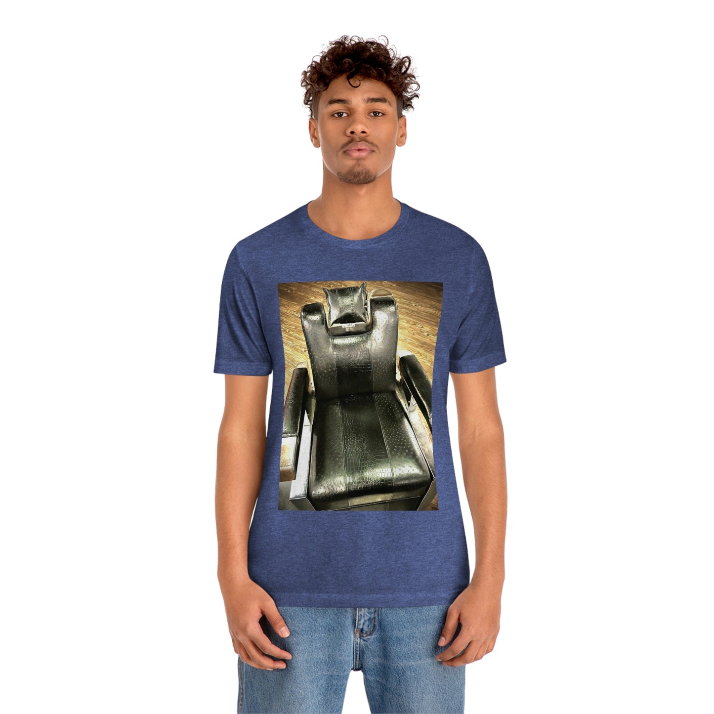 Unisex Short Sleeve Barber Chair Tee