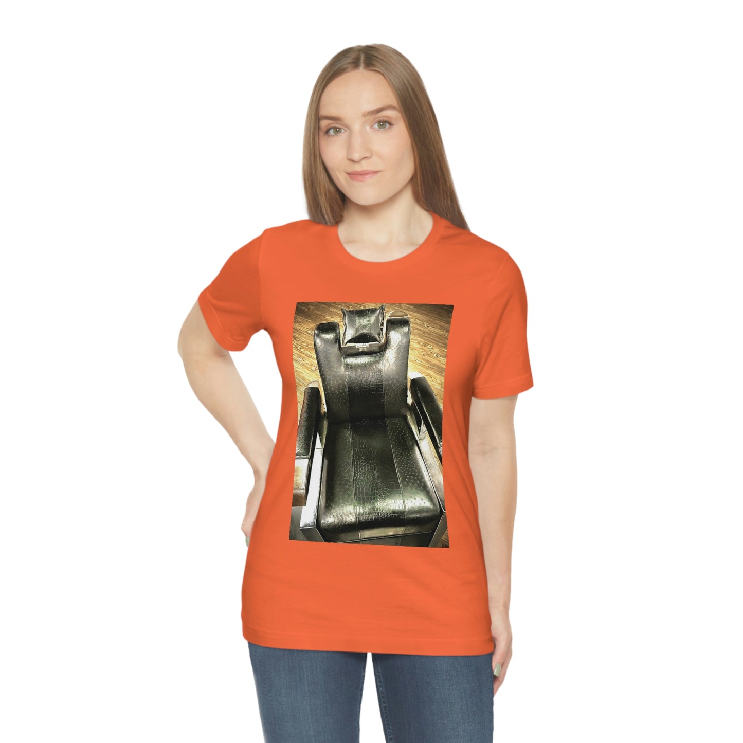 Unisex Short Sleeve Barber Chair Tee
