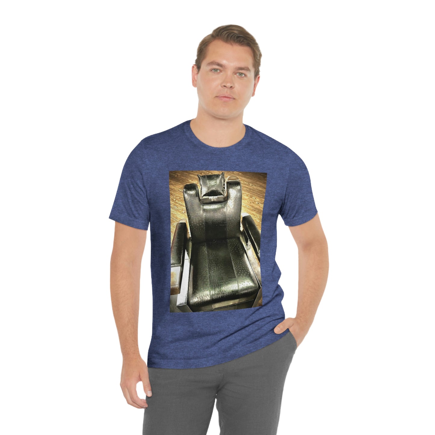 Unisex Short Sleeve Barber Chair Tee