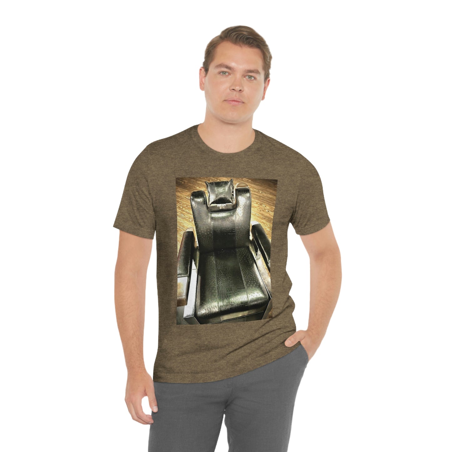 Unisex Short Sleeve Barber Chair Tee