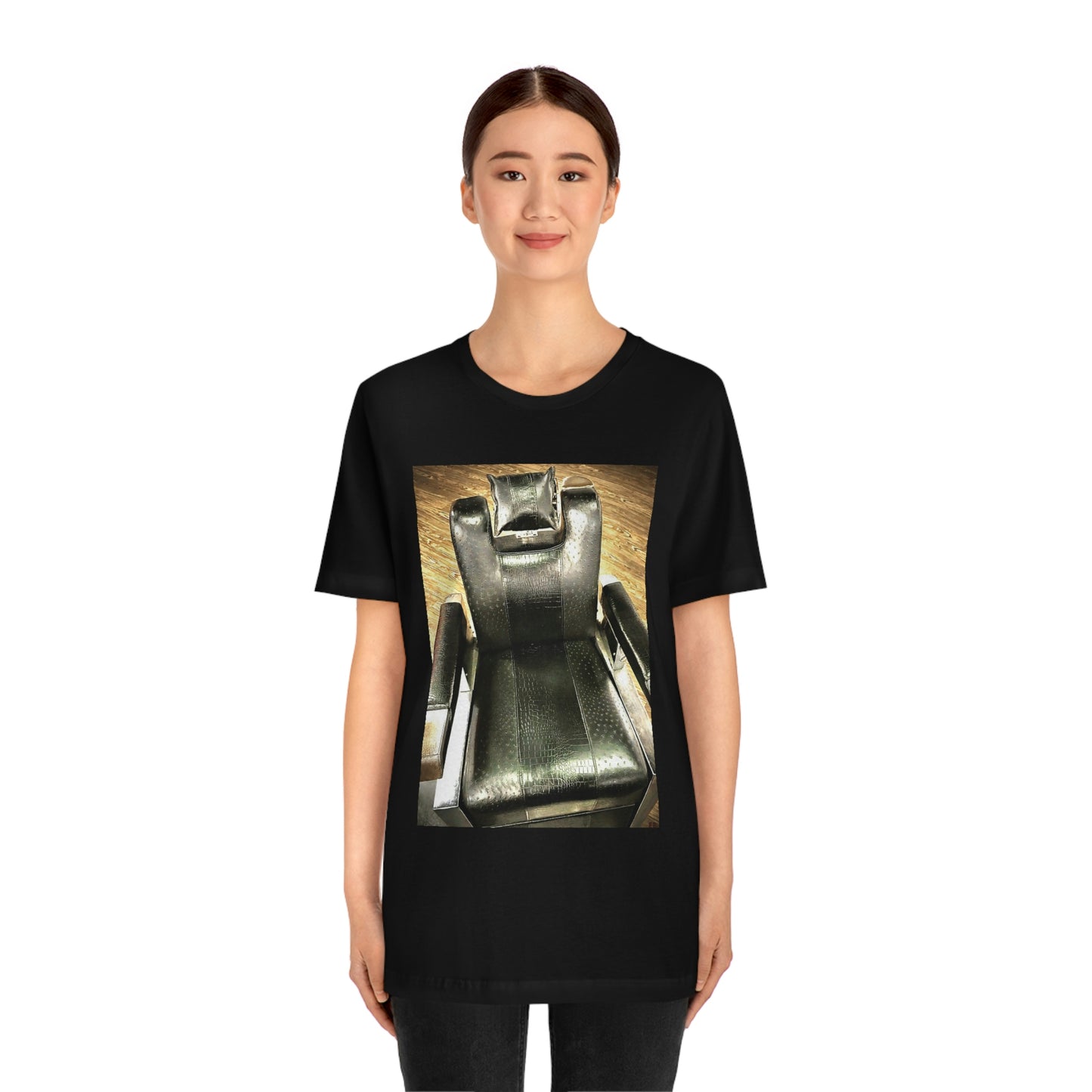 Unisex Short Sleeve Barber Chair Tee