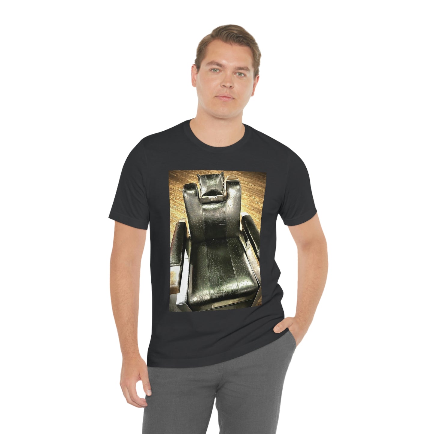 Unisex Short Sleeve Barber Chair Tee
