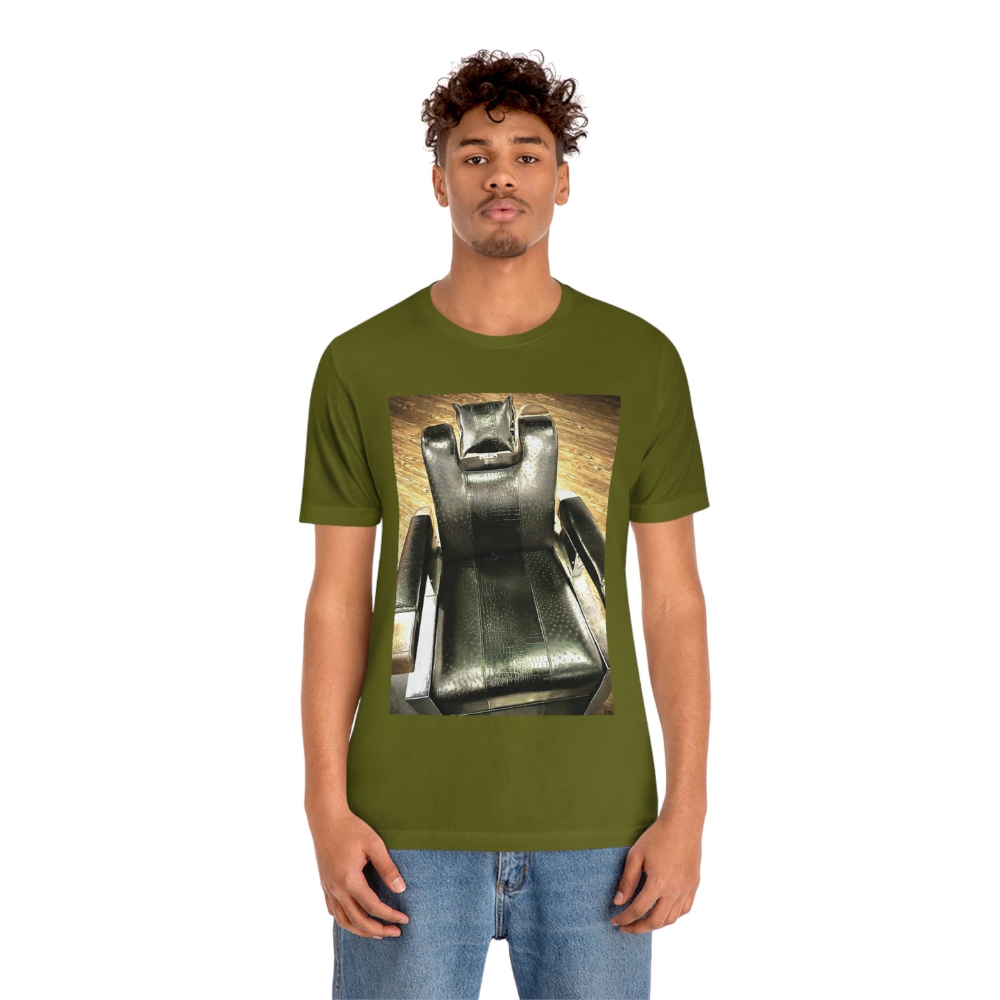 Unisex Short Sleeve Barber Chair Tee