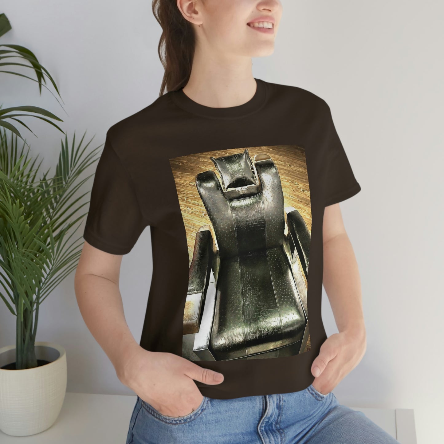 Unisex Short Sleeve Barber Chair Tee
