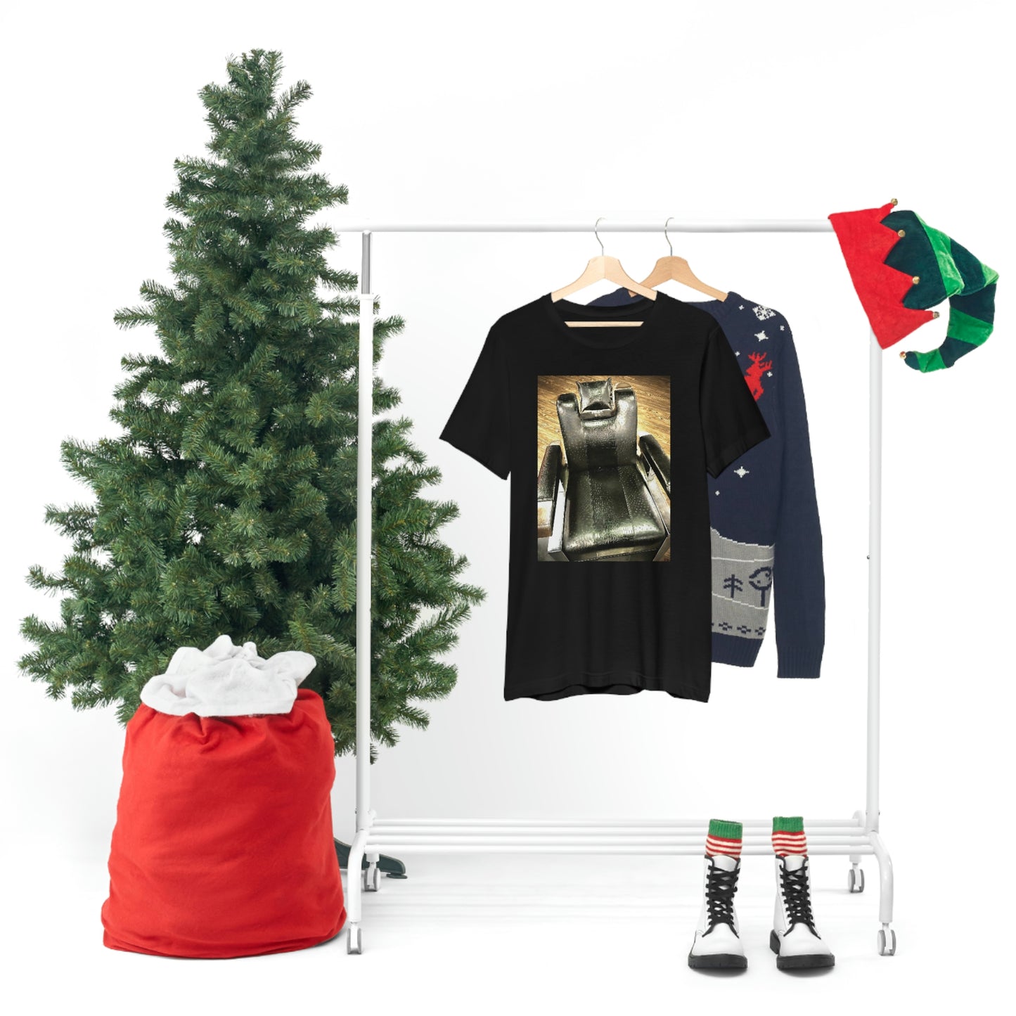 Unisex Short Sleeve Barber Chair Tee
