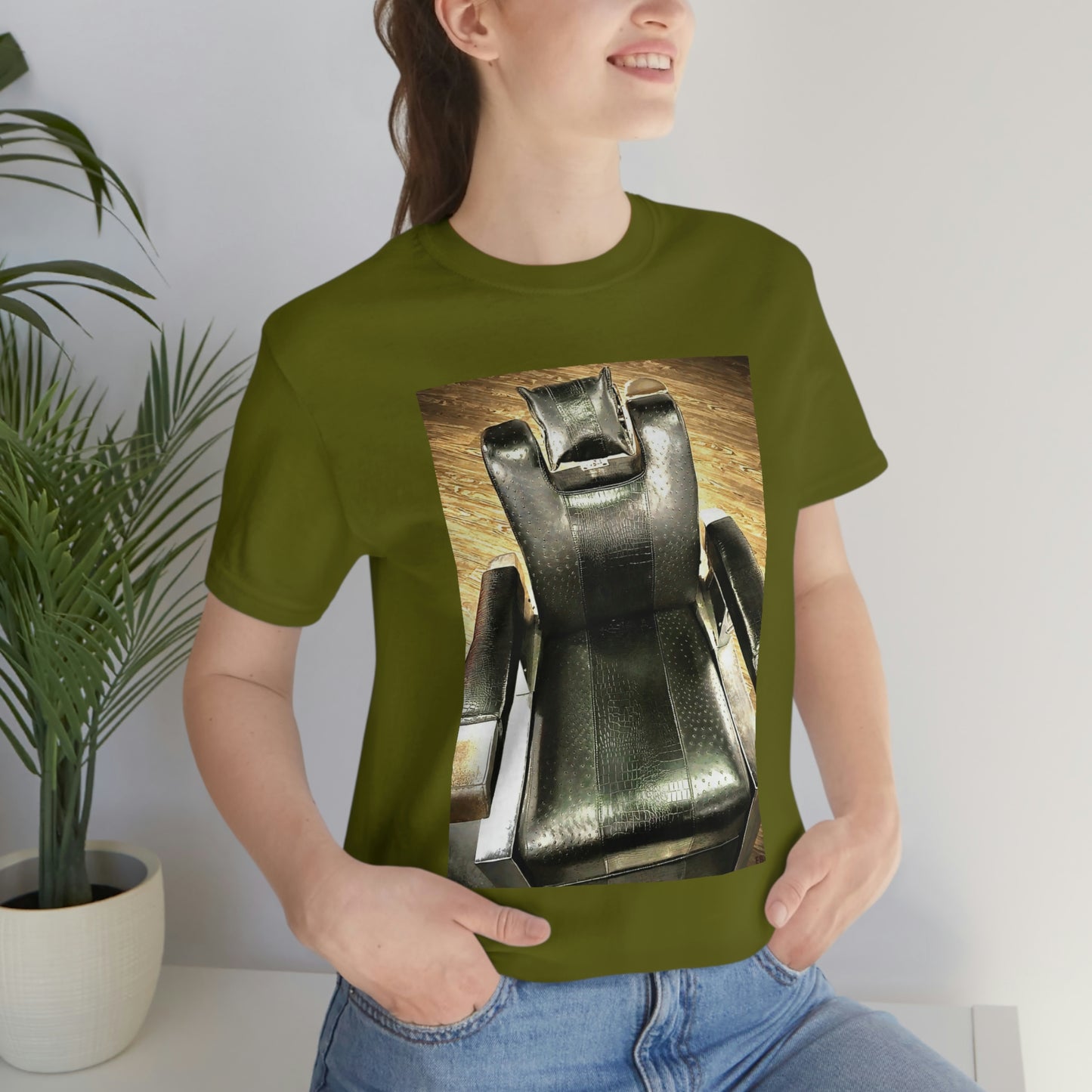 Unisex Short Sleeve Barber Chair Tee