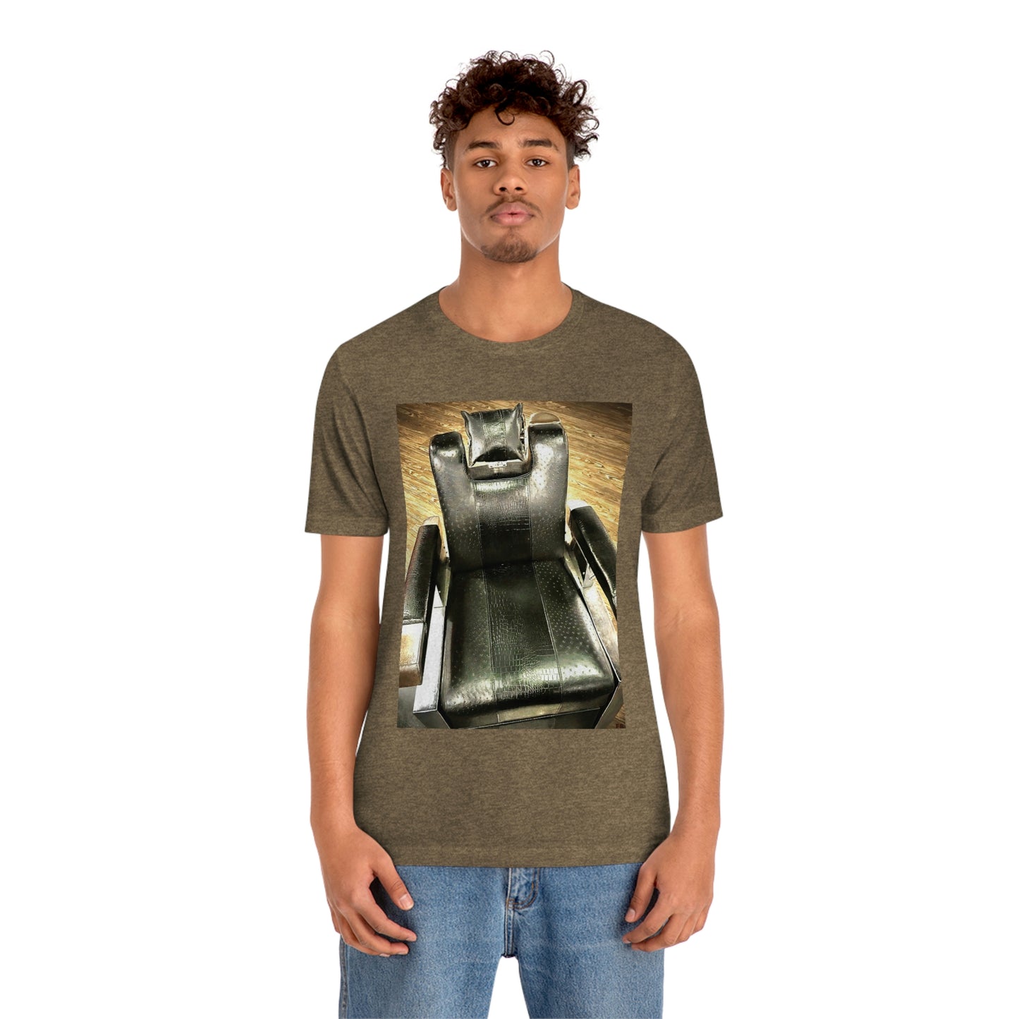 Unisex Short Sleeve Barber Chair Tee