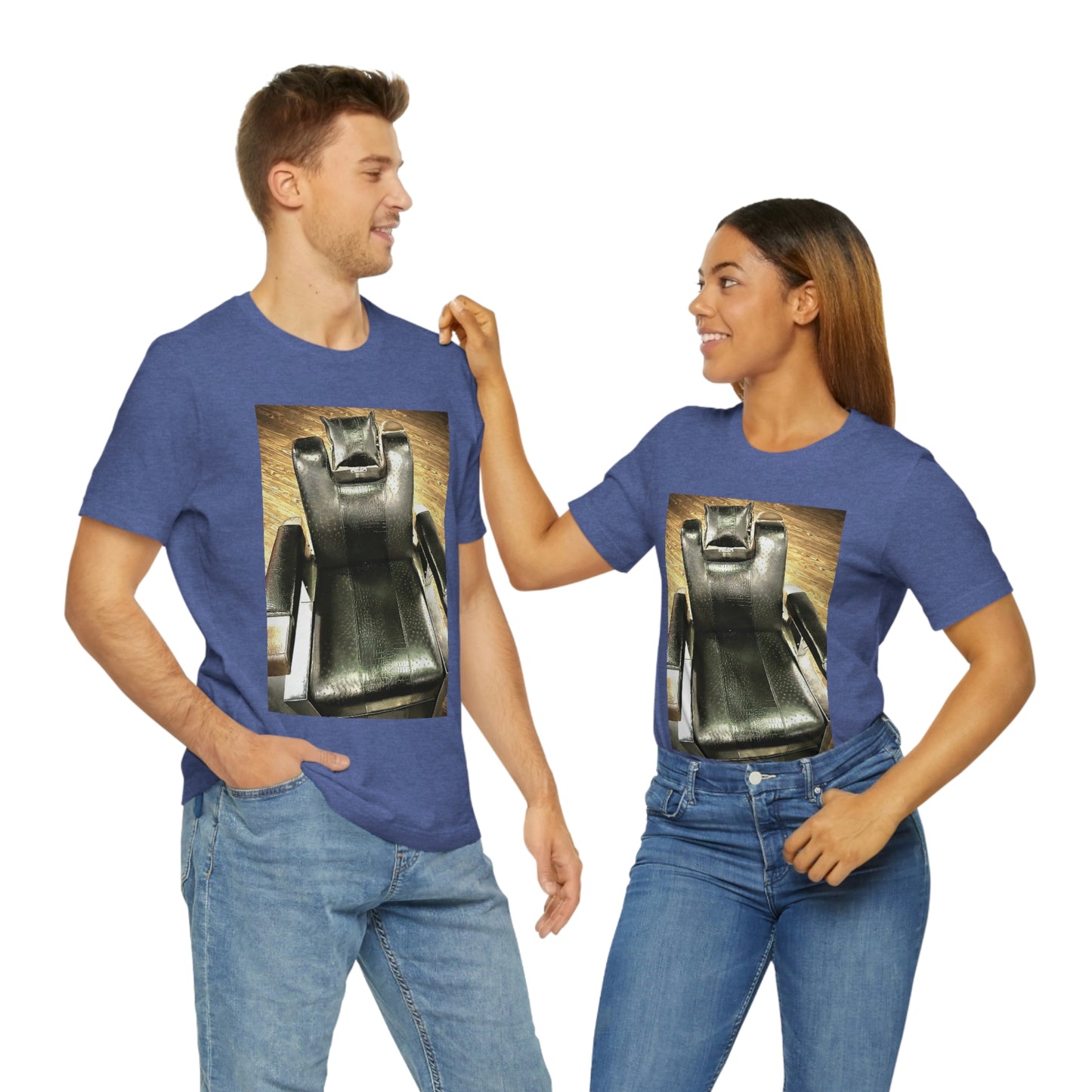Unisex Short Sleeve Barber Chair Tee