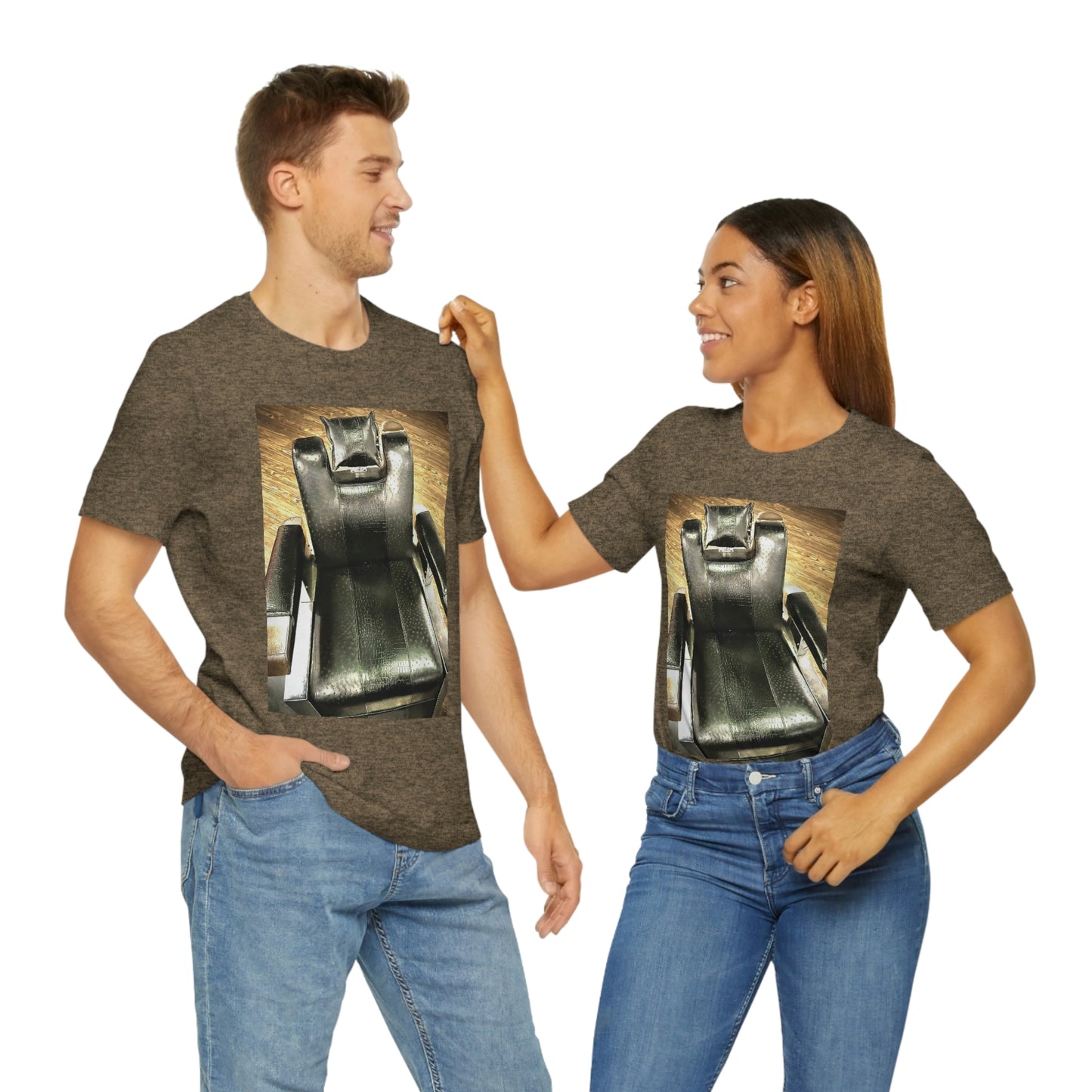 Unisex Short Sleeve Barber Chair Tee