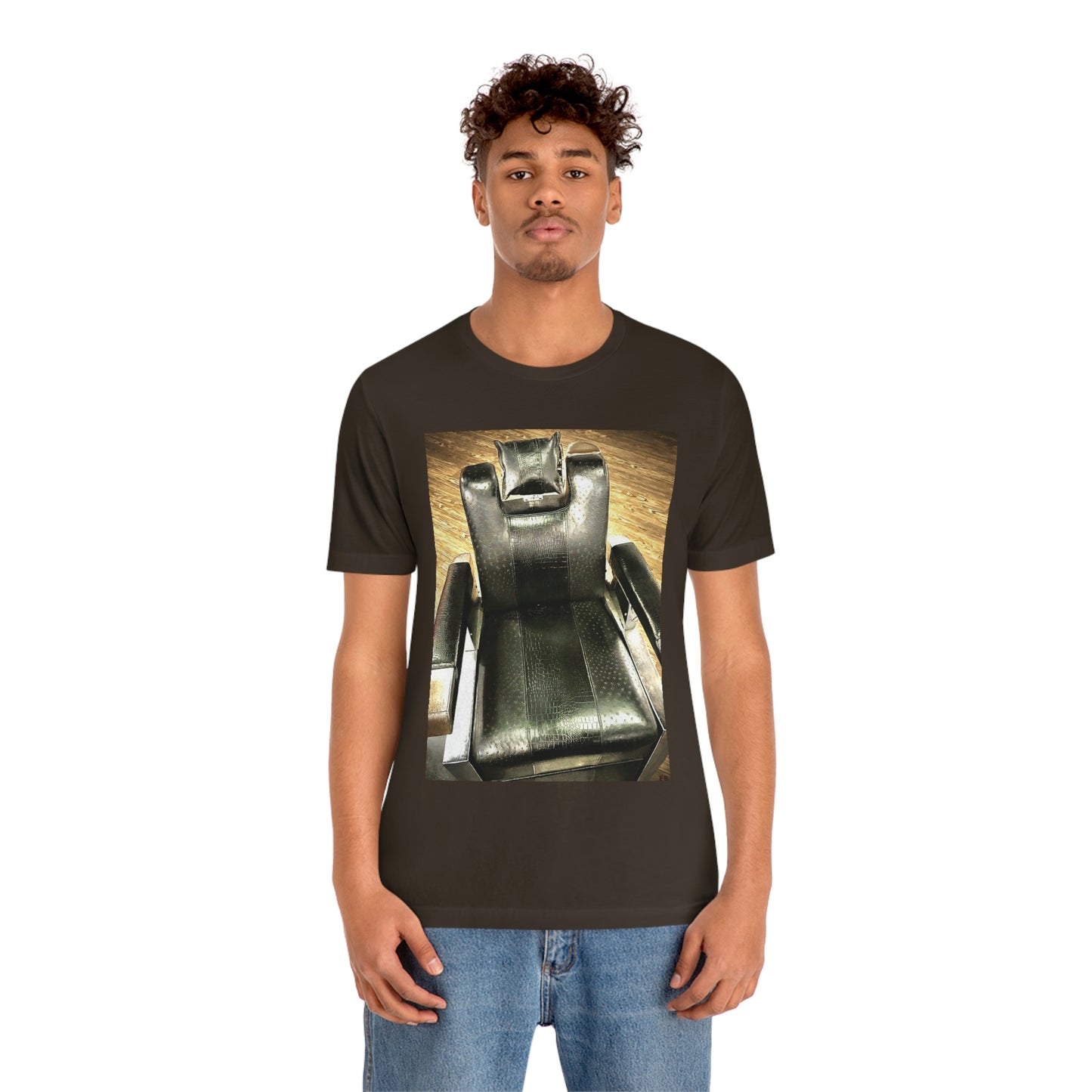 Unisex Short Sleeve Barber Chair Tee