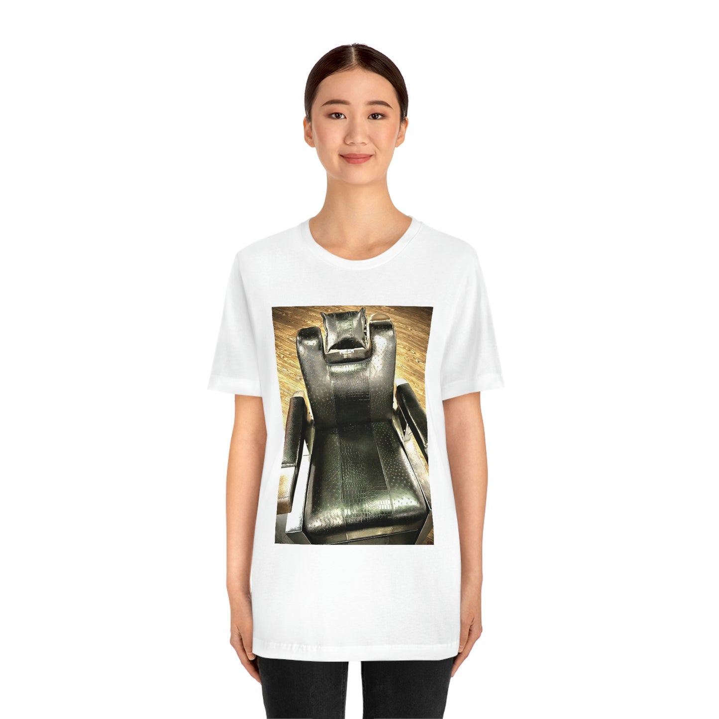 Unisex Short Sleeve Barber Chair Tee