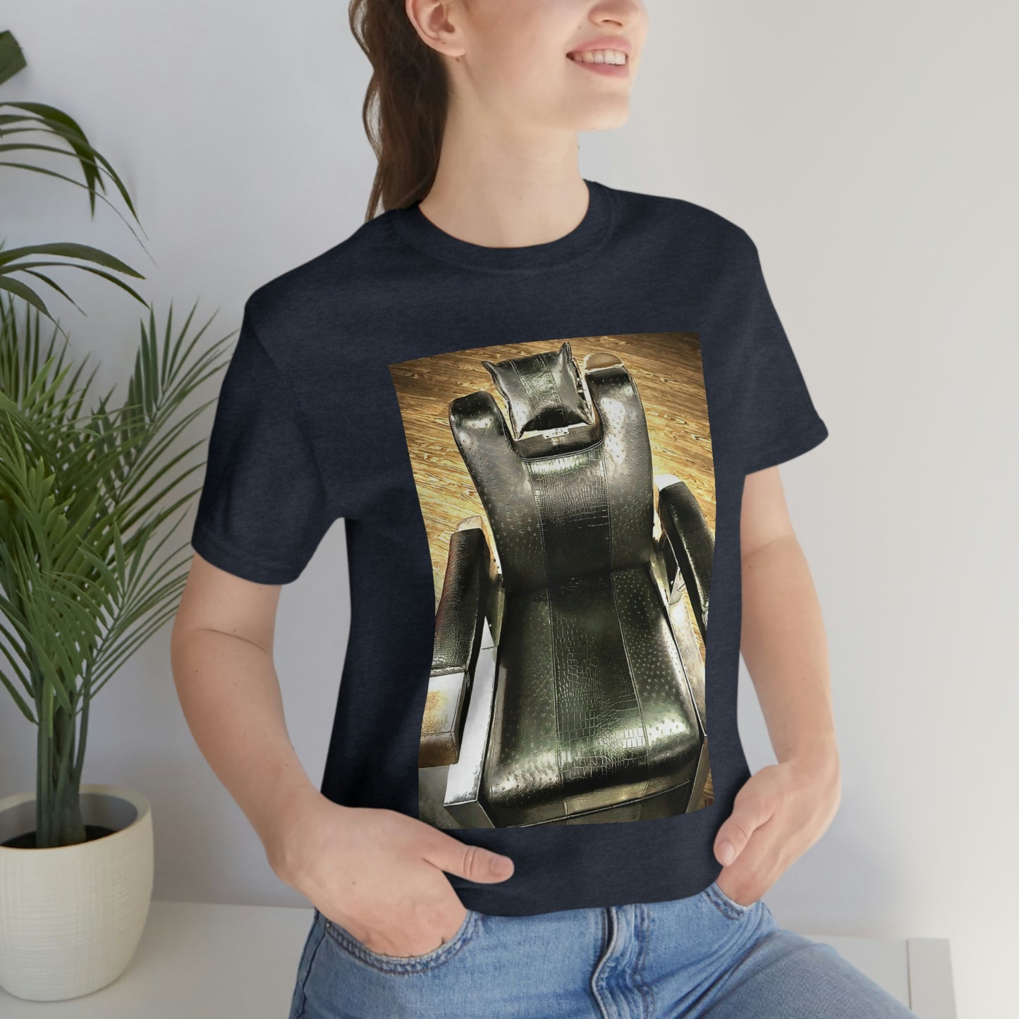 Unisex Short Sleeve Barber Chair Tee
