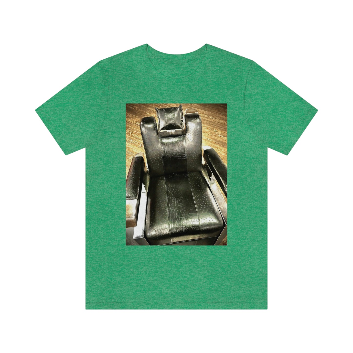 Unisex Short Sleeve Barber Chair Tee