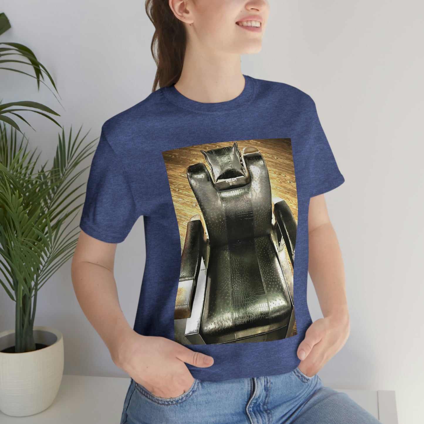 Unisex Short Sleeve Barber Chair Tee