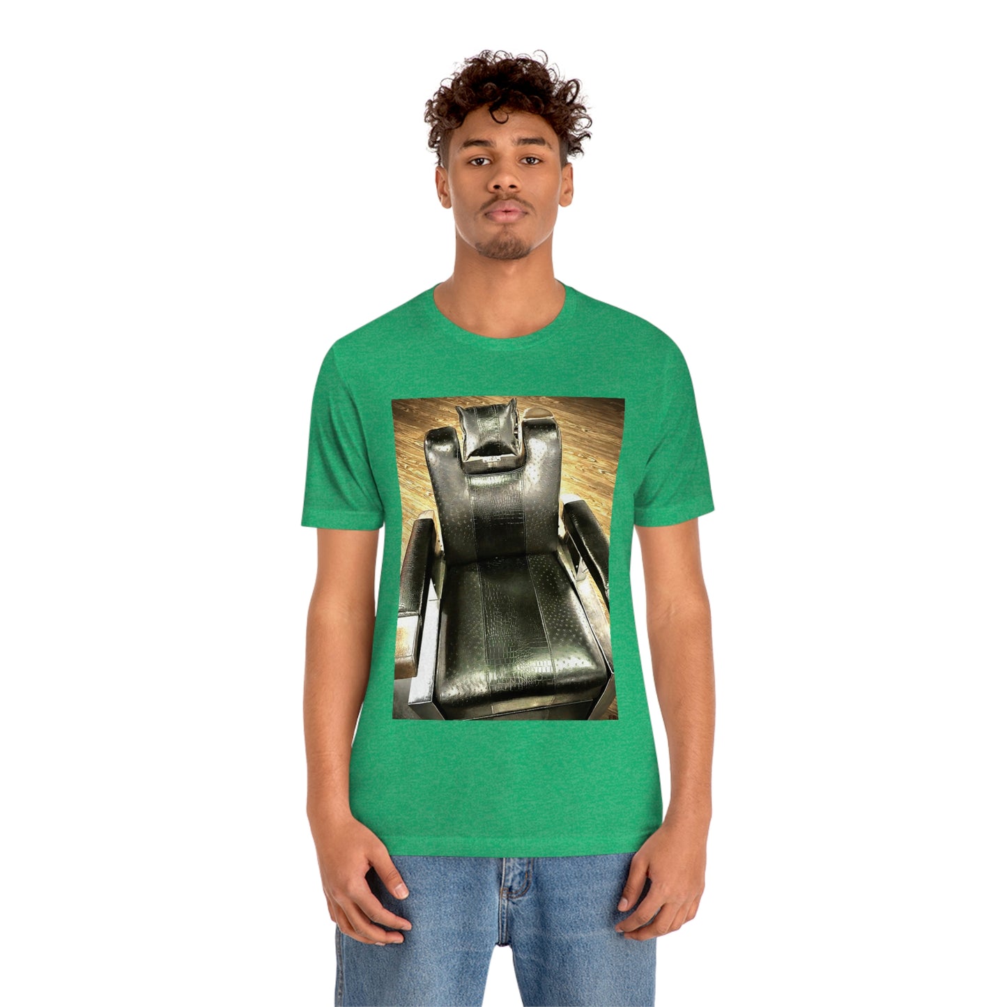 Unisex Short Sleeve Barber Chair Tee