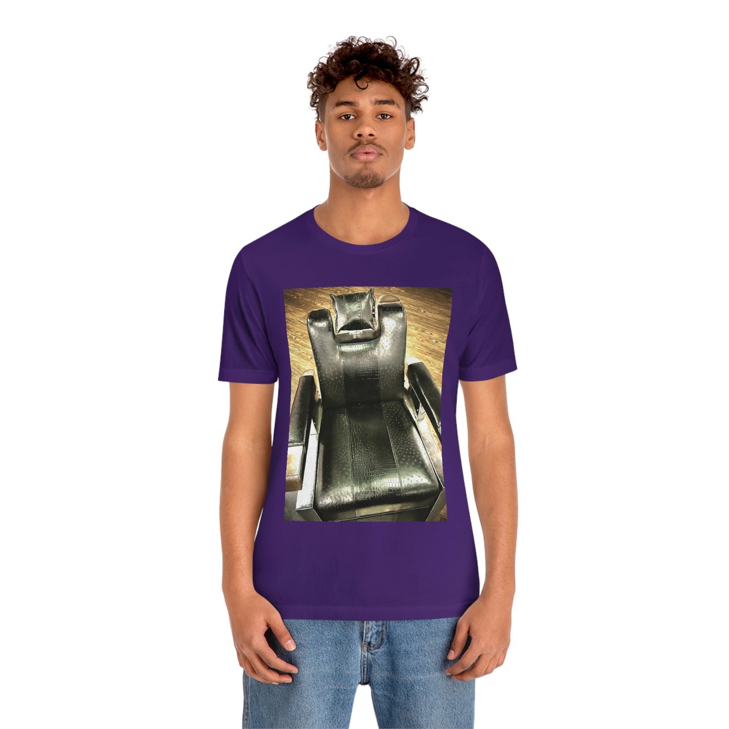 Unisex Short Sleeve Barber Chair Tee