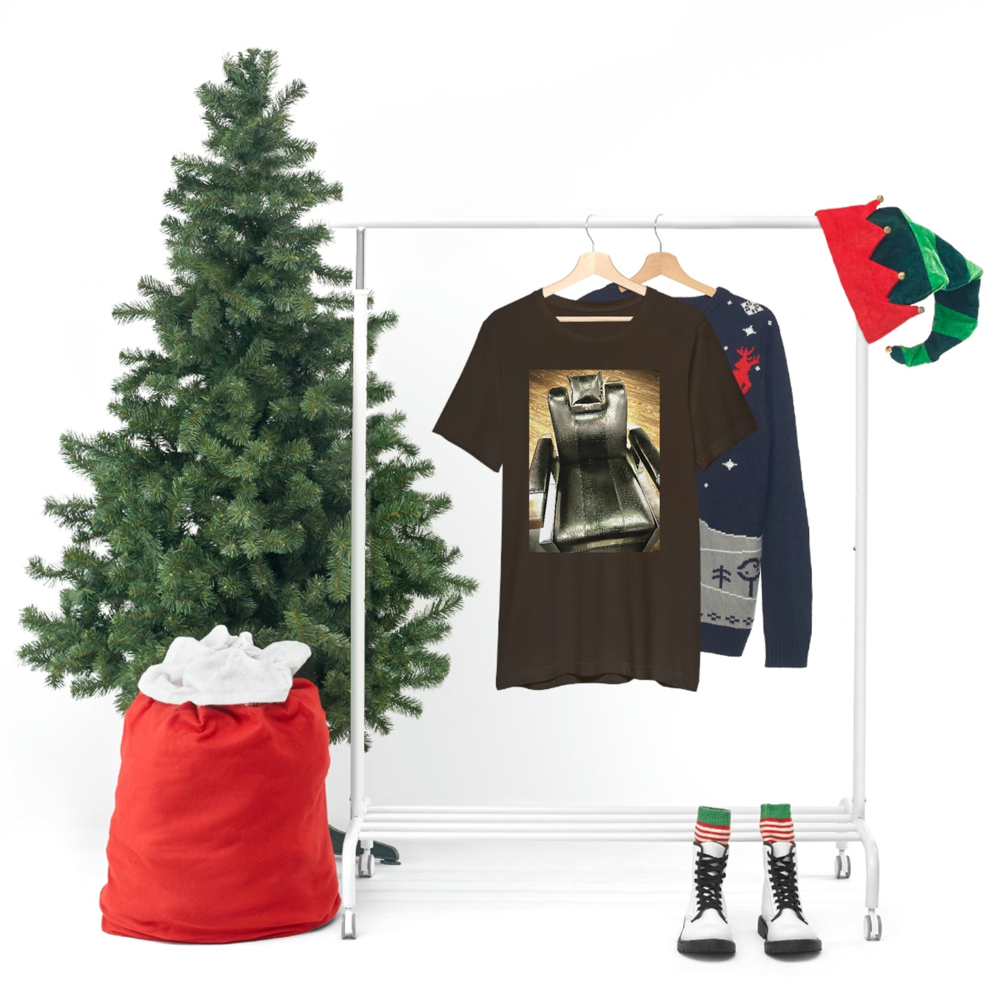 Unisex Short Sleeve Barber Chair Tee