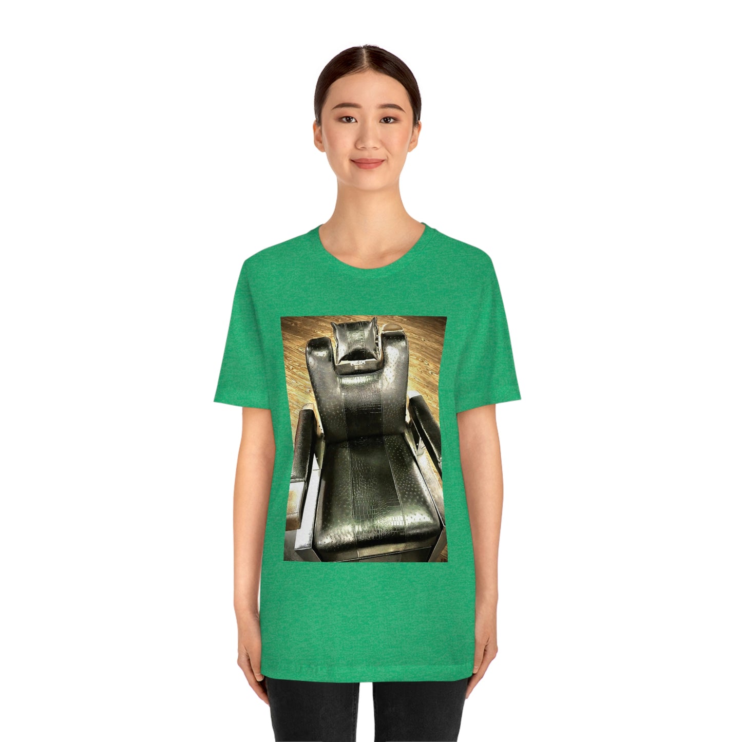 Unisex Short Sleeve Barber Chair Tee