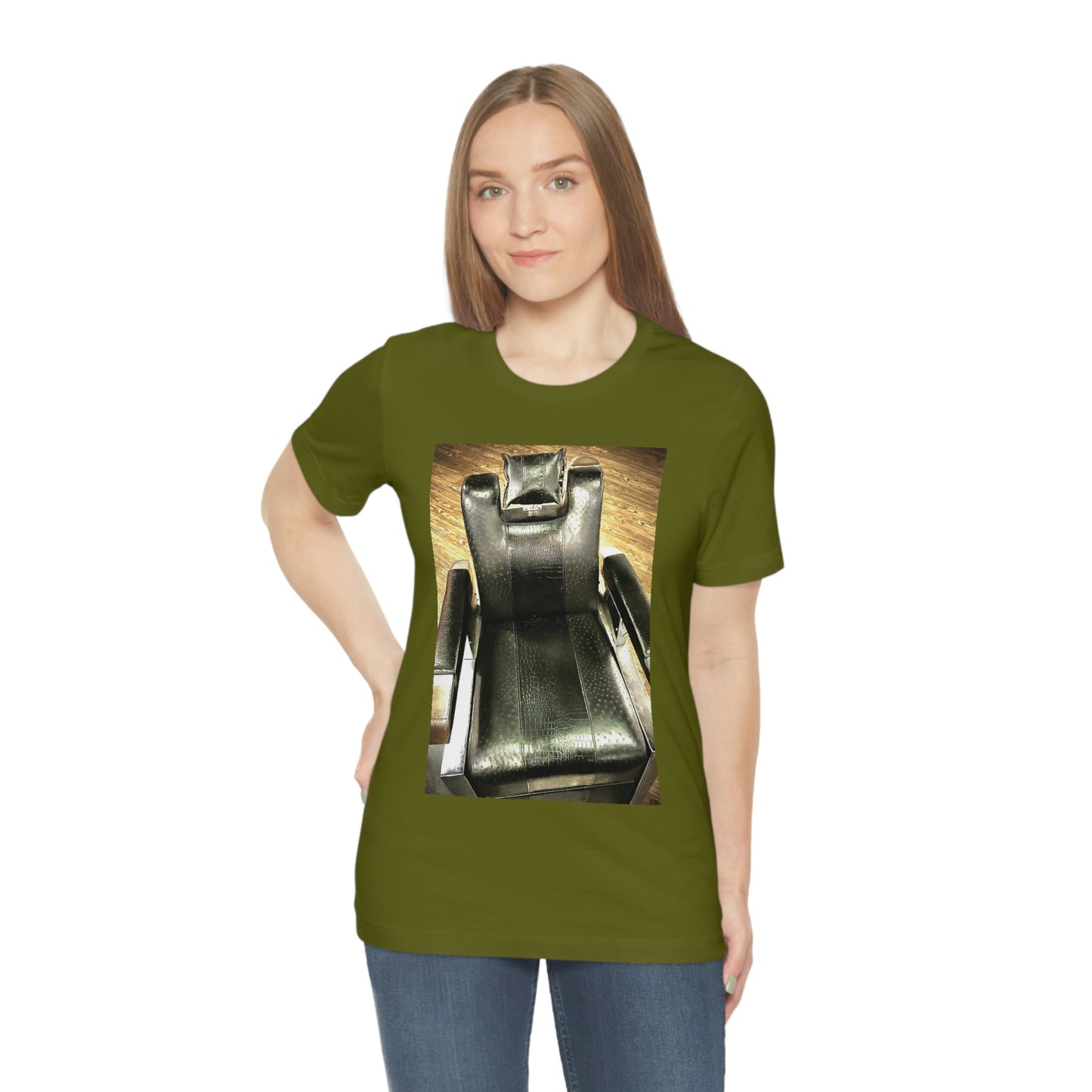 Unisex Short Sleeve Barber Chair Tee