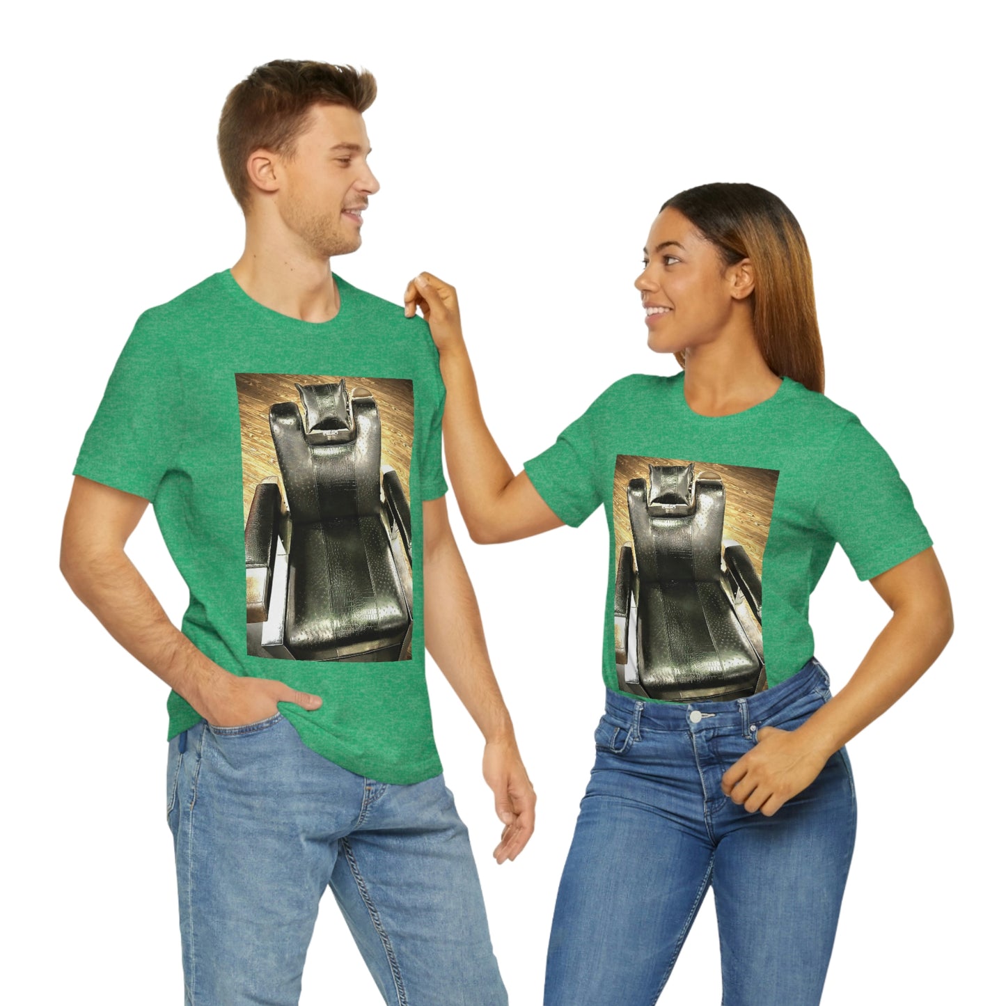 Unisex Short Sleeve Barber Chair Tee